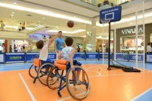 Projeto Experimentando Diferenças monta arena paralímpica no Anália Franco